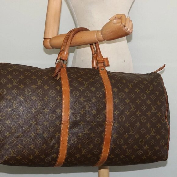 LOUIS VUITTON Monogram Keepall 60 Boston Bag Vintage - Picture 1 of 16